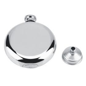s5oz/150mL Portable Stainless Steel Wine Whiskey Flask Round Alcohol Bottle Male Gifts (Option: as picture)